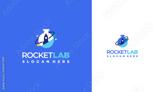 Rocket Lab Logo designs concept vector, Space Research logo template