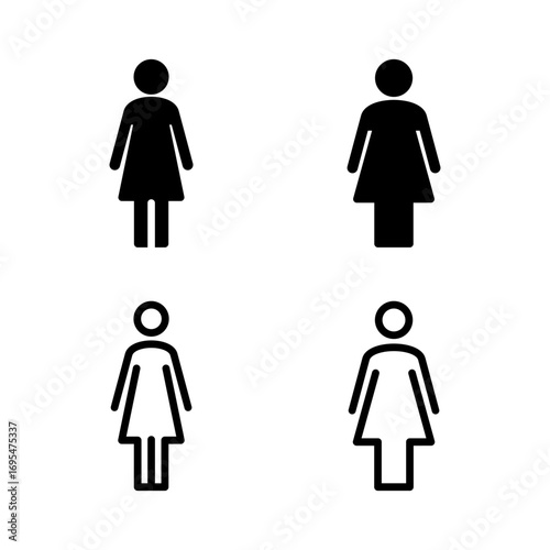 Female icon vector illustration. woman sign and symbol