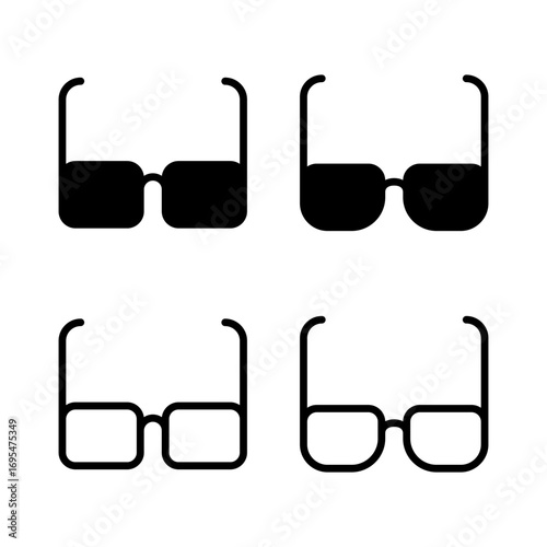 Glasses icon vector illustration. Glasses sign and symbol