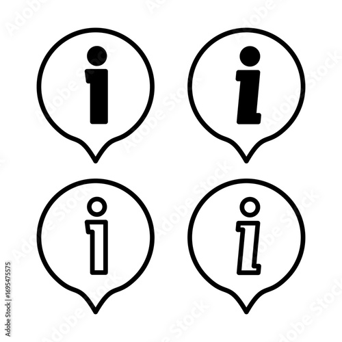 Information sign icon vector illustration. about us sign and symbol. question mark icon