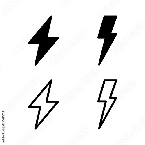 Lightning icon vector illustration. electric sign and symbol. power icon. energy sign