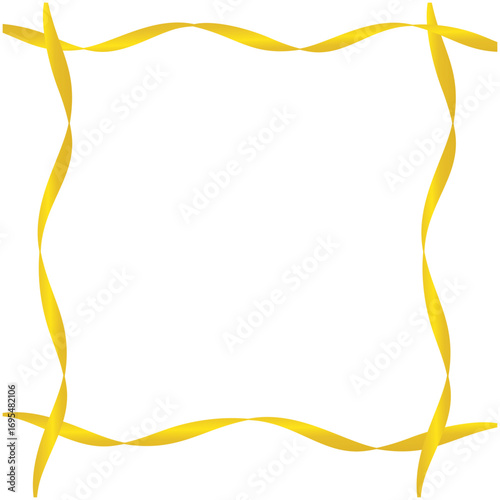 gold ribbons frame border.eps