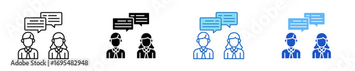 Consult  Icon Set Multiple Style Collection