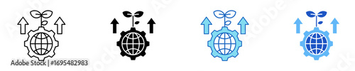 Development  Icon Set Multiple Style Collection