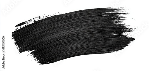 Dark black paint stroke