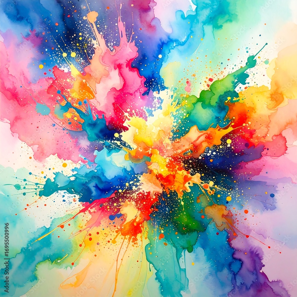 Obraz premium Colorful abstract explosion