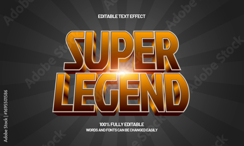 super legend editable text effect for hero