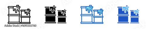 Barrel  Icon Set Multiple Style Collection