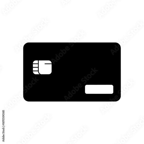 Vector design of a SIM card icon isolated on a white background, representing mobile communication and cellular technology