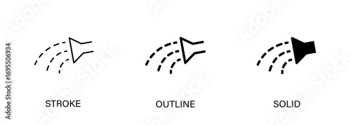 Watering icons for agriculture, fields, planting, gardening. Vector stroke, outline and solid icons.