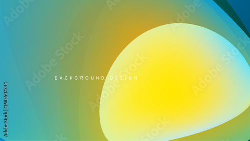 Abstract gradient background. Yellow, blue, green hues blend smoothly. Minimalist design, modern aesthetic, dark backdrop.