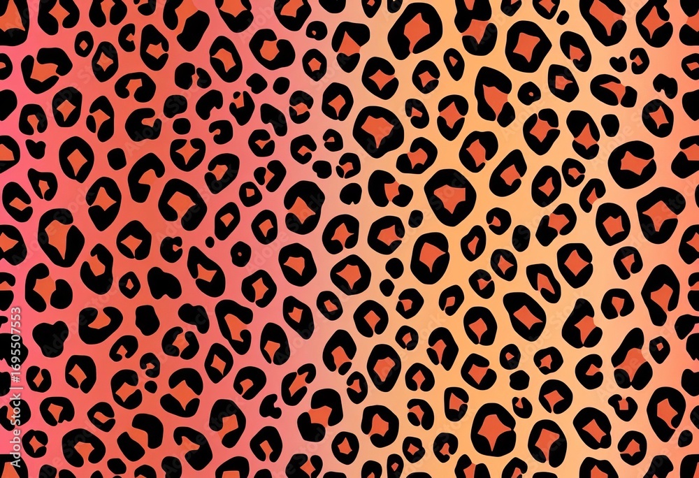 Stylish vector seamless leopard print texture in trendy color palette, vector, fashion Stylish vector seamless leopard print texture in trendy color palette, vector, fashion