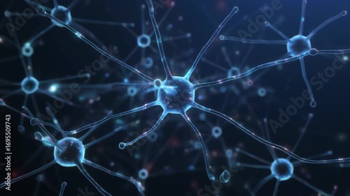 Dynamic neuron cell network animation for medical research and scientific discovery projects