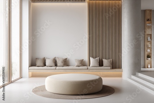 Fototapeta Naklejka Na Ścianę i Meble -  Modern minimalist interior design (1)