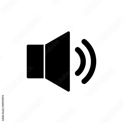 Speaker icon vector for web and mobile app. volume sign and symbol. loudspeaker icon. sound symbol