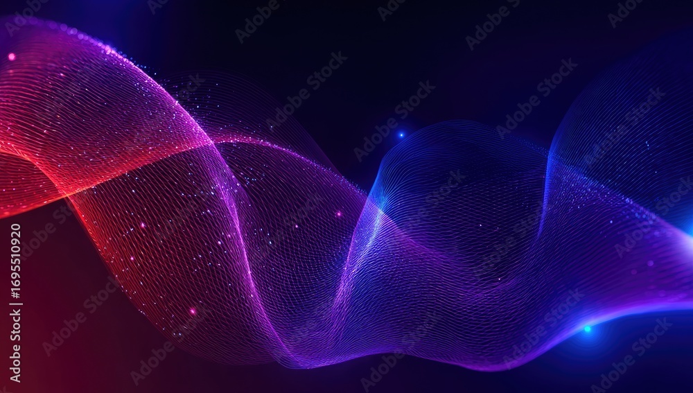Fototapeta premium Abstract flowing lines of vibrant color