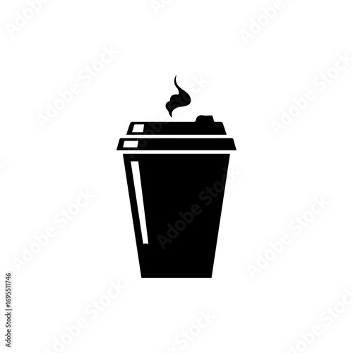 A steaming hot beverage in a disposable cup, perfect for a quick pick-me-up on the go