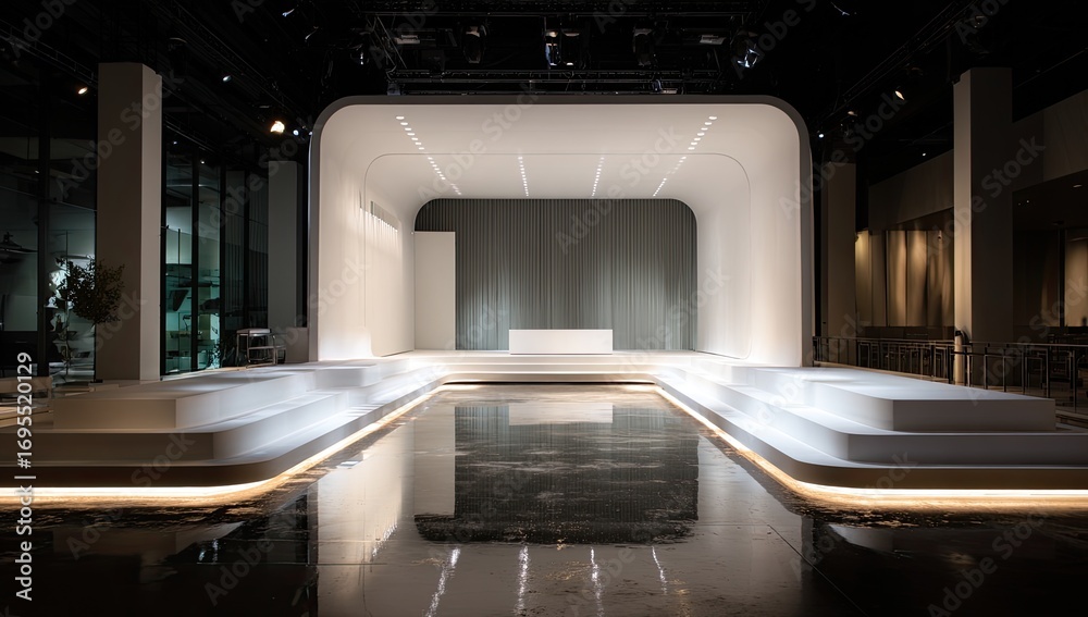 Obraz premium Modern minimalist presentation space