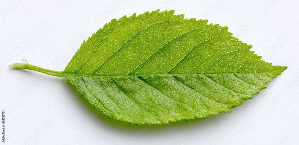 Fototapeta premium Close-up of a vibrant green leaf (16)