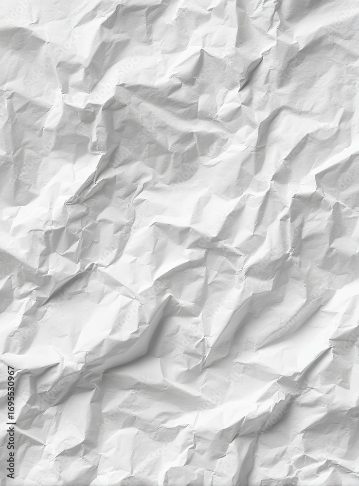 Obraz premium Crumpled white paper texture (1)