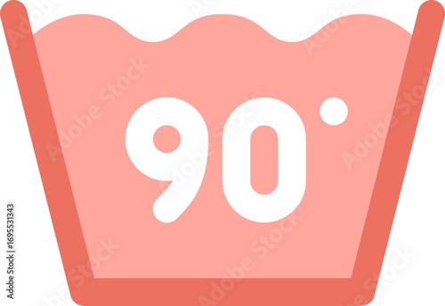 90 Degree Laundry Wash Icon