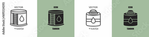 Tandon icon line. Tandon vector illustration.