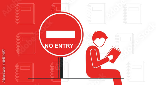 Restriction Sign and Reading: Symbolic of Forbidden Knowledge and Focused Learning Focus