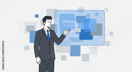 Online Webinar Presentation: A Professional Delivering Digital Training with Dynamic Visuals