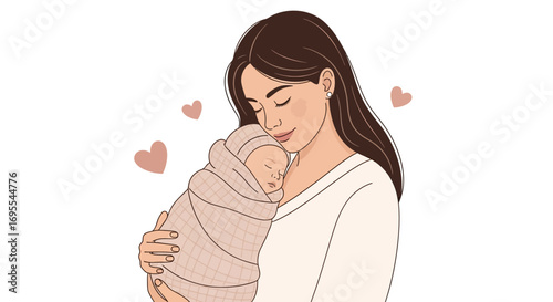 A Tender Portrait Of Motherhood: A Warm Hug Of The Newest Family Member