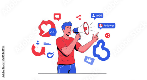 Promoting Brand Awareness and Increasing Social Media Engagement Using a Megaphone