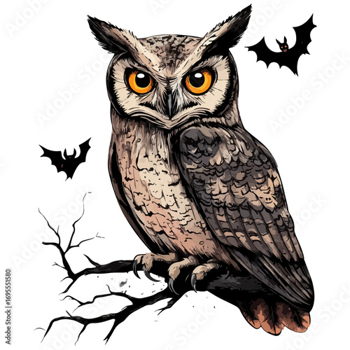 owl, animal, halloween, festival, vector, transparent background, icon, cute, nature, wildlife, beak, wing, wild, wise, night