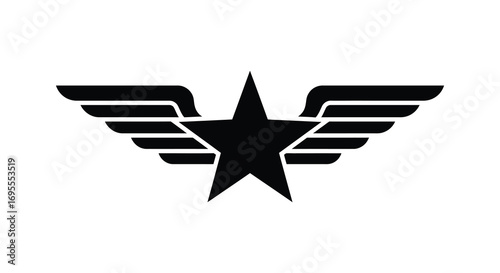 a star with wings symbolizing freedom and aspiration