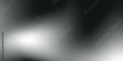 Black gray simple plain wall light. Noise intensive Holographic blend blurred smooth transitions tone empty presentation design.