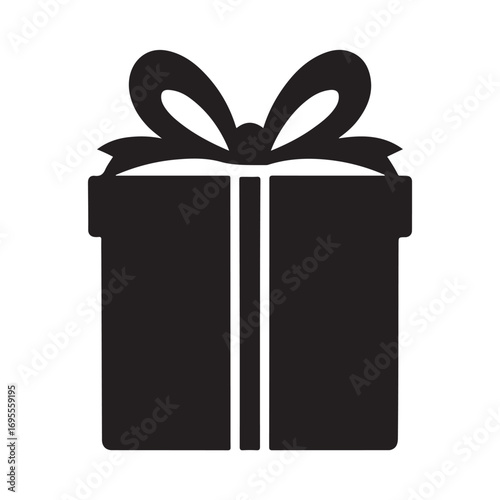 Christmas gift box vector illustration on white background