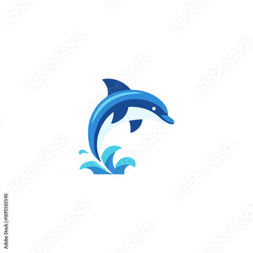 Dolphin jumping out of water