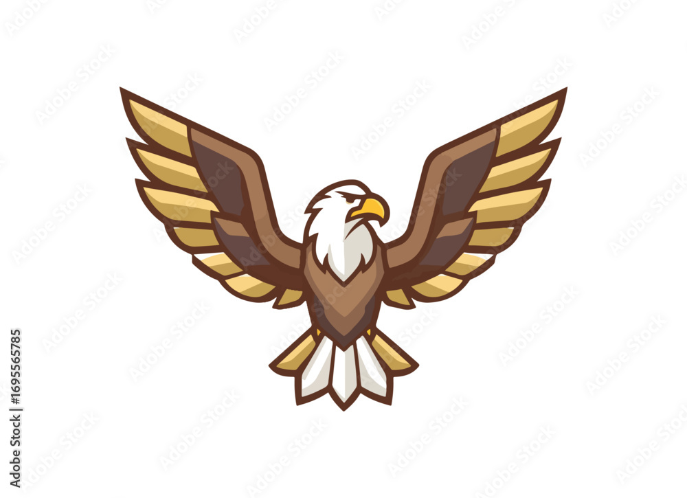 Fototapeta premium Eagle in flight graphic design