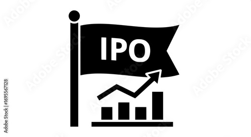 Visual representation of an Initial Public Offering (IPO) indicating strong market growth and financial investment opportunities within the business sector