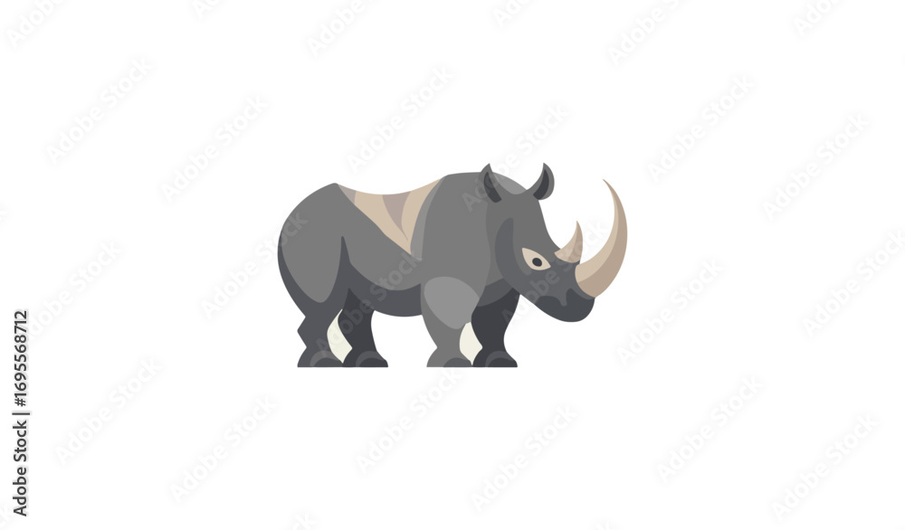 Obraz premium Rhinoceros illustration