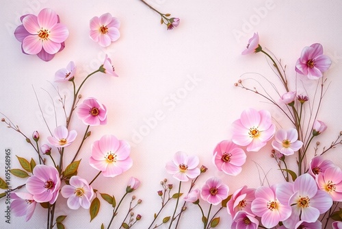 pink and white flowers