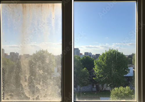 Dirty to clean window comparison