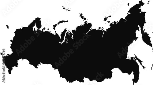 Vector map of russia