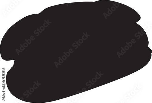 Simple Silhouette of a Traditional Hot Dog with Bun and Toppings Ready to Eat a Classic American Fast Food Icon