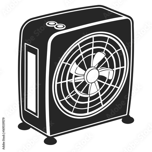 air conditioner isolated on white