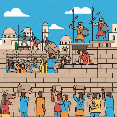 Rebuilding the Jerusalem Wall, bible story