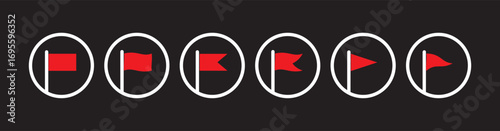 Flag icon set. Waving flag icon. Different flag icons set. Set of red flag icons. different shapes turkey flags, turkey map in official colours and proportion flagpole and wavy shaped