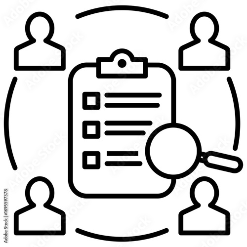 Study Team Outline Icon