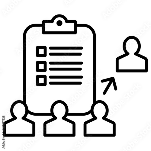 Study Withdrawal Outline Icon