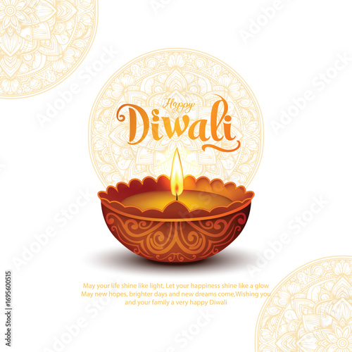 happy diwali greetings design