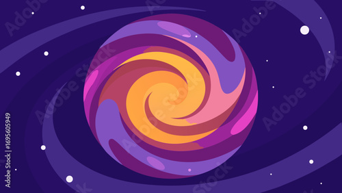abstract cosmic luminous stars background