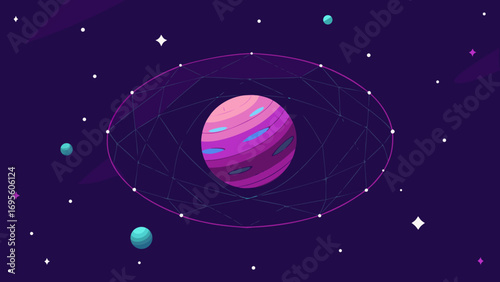 Abstract Galaxy Cosmic Mesh Background